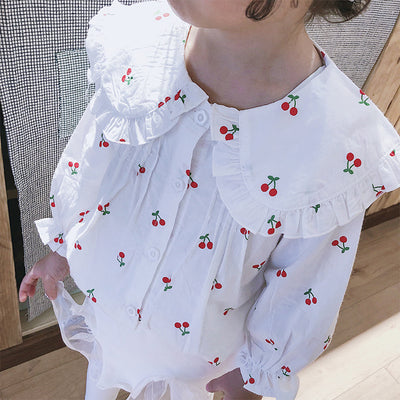 Blusa Infantil de Manga Larga con Estampado Floral - Image 3