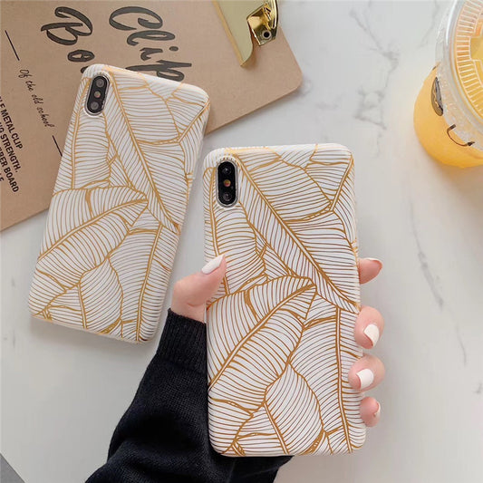 Funda para Celular Hoja de Plátano Bronceada