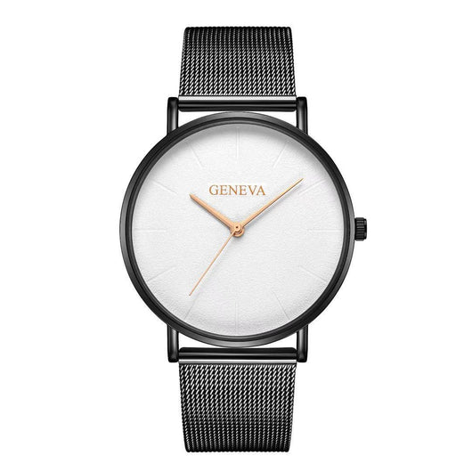 Reloj de Acero Inoxidable Geneva para Hombre con Malla Metálica - Image 17