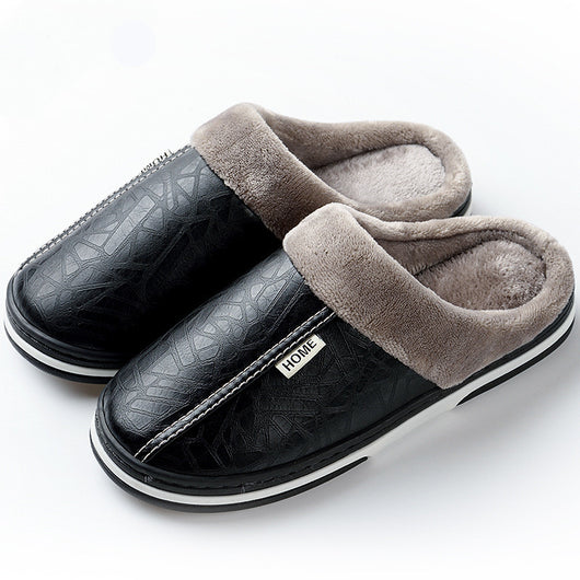 Pantuflas de Algodón Impermeables con Suela PU - Image 4