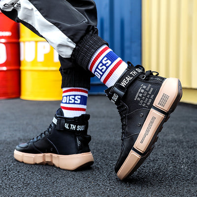 Zapatos Casuales Plataforma Alta para Hombre - Tendencia Estudiante Primavera Verano Talla 45