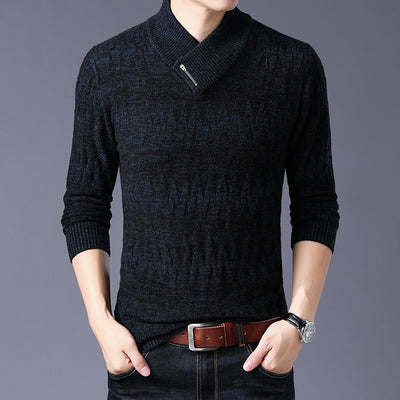 Suéter Grueso de Punto para Hombre - Abrigo Casual de Invierno