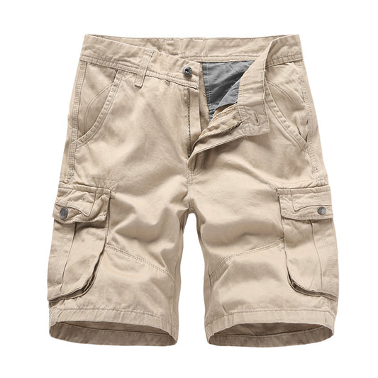 Pantalones Cortos Cargo Talla Grande con 5 Bolsillos