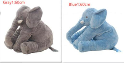 Pink 60cm and yellow 40cm elephant plush dolls, soft comfort pillows for babies and kids. - Image 55