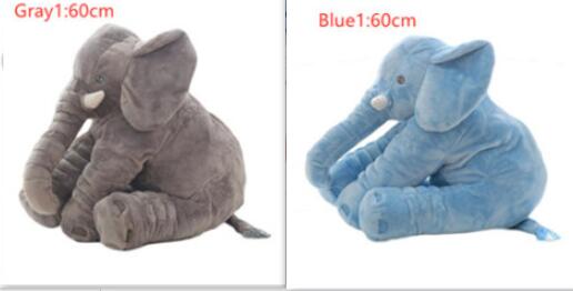 Pink 60cm and yellow 40cm elephant plush dolls, soft comfort pillows for babies and kids. - Image 55
