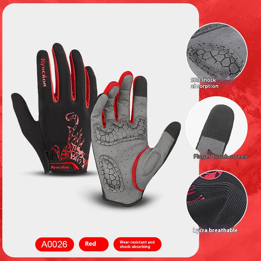 Guantes de Ciclismo de Montaña con Dedos Largos, Transpirables y Absorbentes de Impacto - Image 6