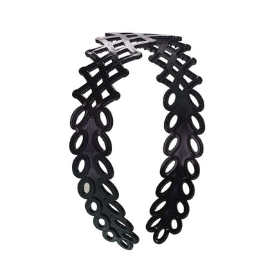 Diadema de Moño con Efecto Spray Negro para Mujer - Image 14