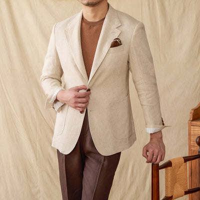 Saco de Lino Semiforro Casual para Hombre - Image 2