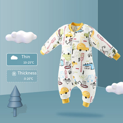 Saco de Dormir para Bebé con Patrón Cartoon y Perneras Separables - Image 16