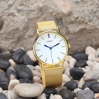 Reloj Geneva con correa plateada - Image 3