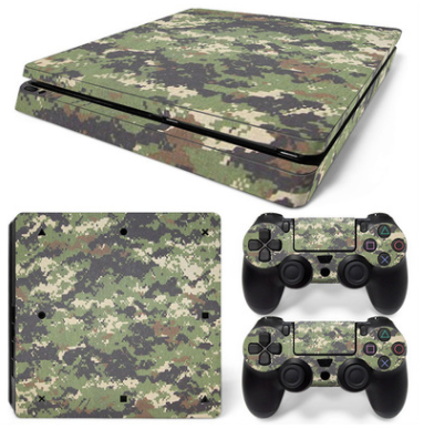 Hot pink and black leopard print skin set for PS4 Slim console and two controllers. - Image 18