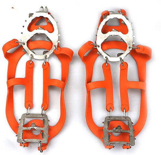 Crampones de Acero Inoxidable Antideslizantes para Montañismo