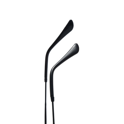 Black metal round frame anti-blue ray glasses with clear lenses, shown at an angle on a white background. - Image 10