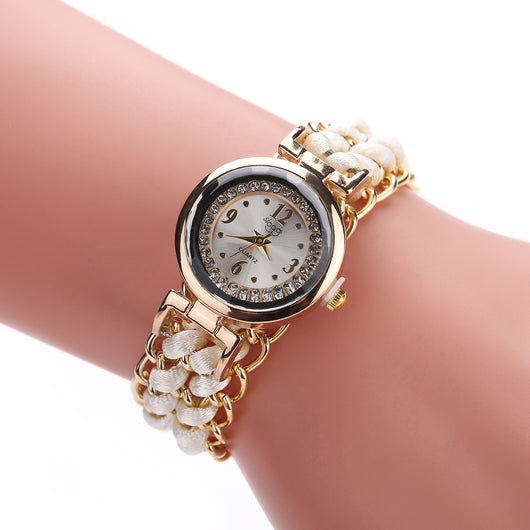Reloj de Moda Casual para Mujer con Cadena de Cuerda Tejida y Movimiento de Cuarzo - Image 22