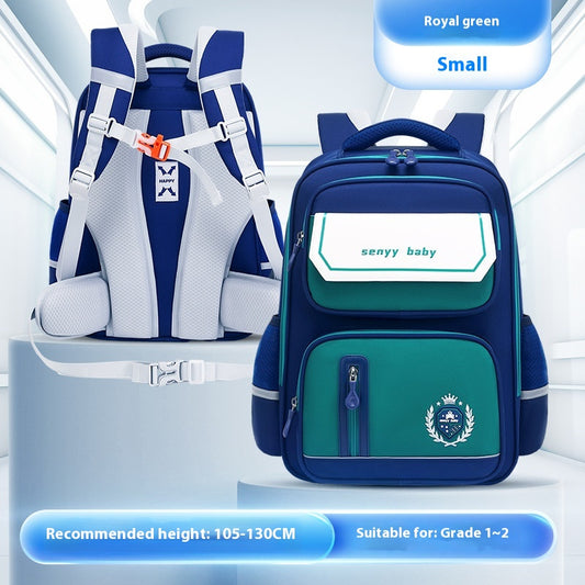Mochila Escolar Ergonómica con Protección de Columna y Tela Impermeable