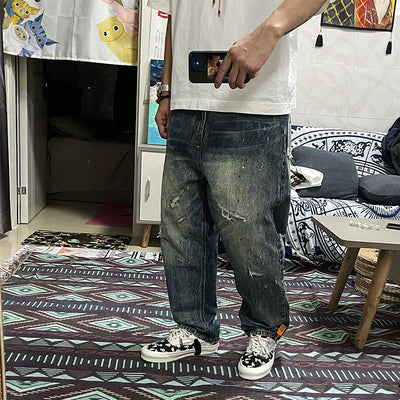 Jeans Cropped Sueltos Casuales de Tendencia - Image 4