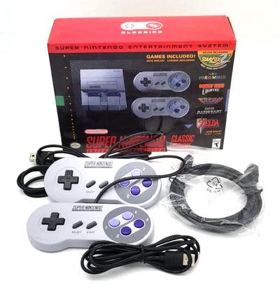 Consola Mini SNES 16 Bits - Réplica Clásica con Juegos Preinstalados