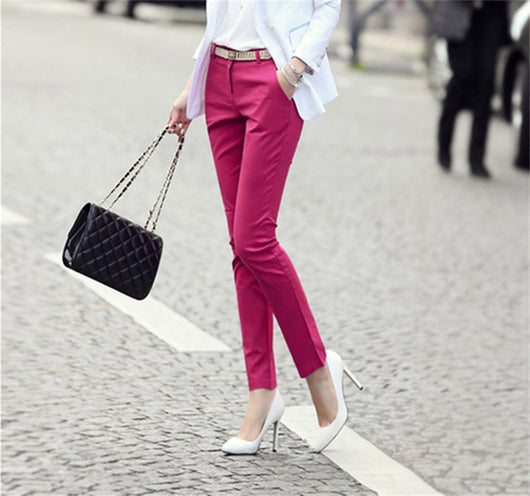 Pantalones de Oficina Talla Grande para Mujer - Corte Lápiz Formal - Image 18