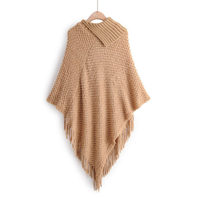Poncho Suéter con Hebillas y Borlas - Image 19