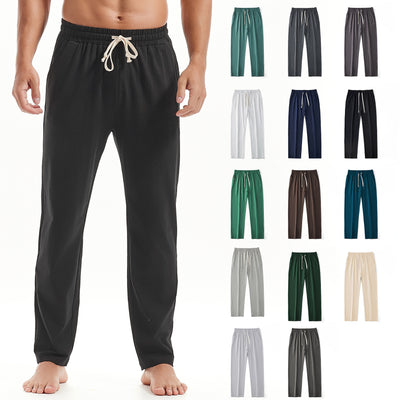 Pantalones Deportivos Rectos con Cordones para Hombre - Diseño Versátil - Image 28
