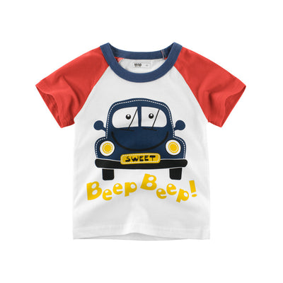 Playera Infantil de Verano con Diseño Cartoon