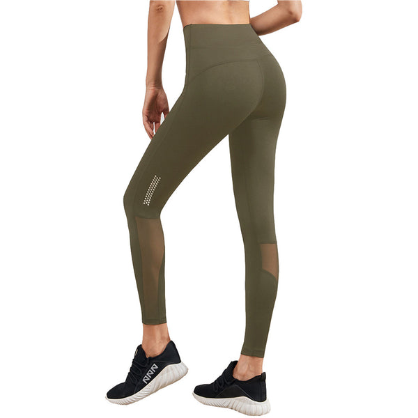 Mallas Deportivas Yoga Luminosas con Malla Transpirable y Secado Rápido
