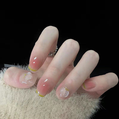 Uñas Postizas Cat Eye Rubor - Parches de Manicura Lista para Usar - Image 77