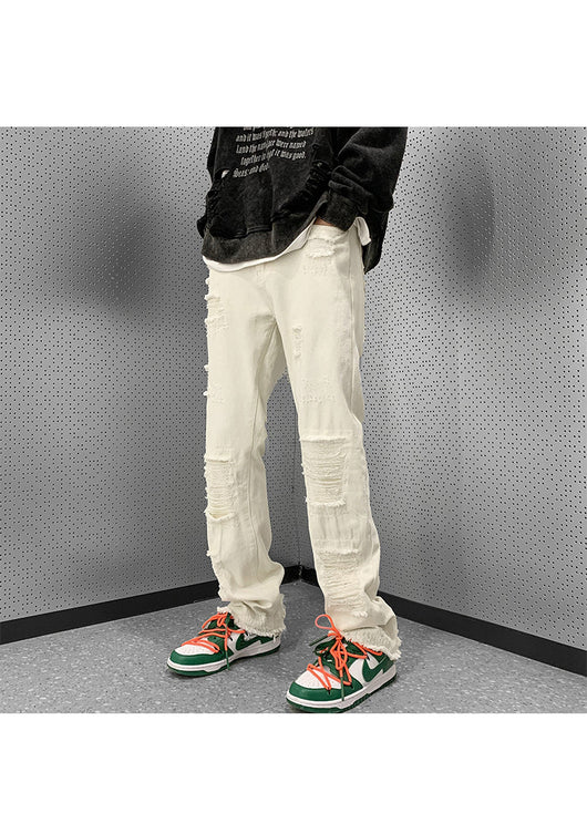 Pantalones Vaqueros Rotos Slim Bootcut para Hombre - Image 24
