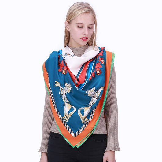 Pañuelo de Seda Sintética en Twill