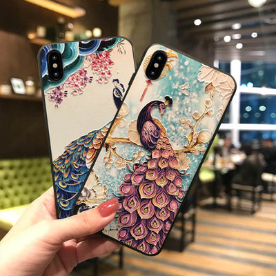 Funda para Apple con Relieve de Pavo Real - Image 3