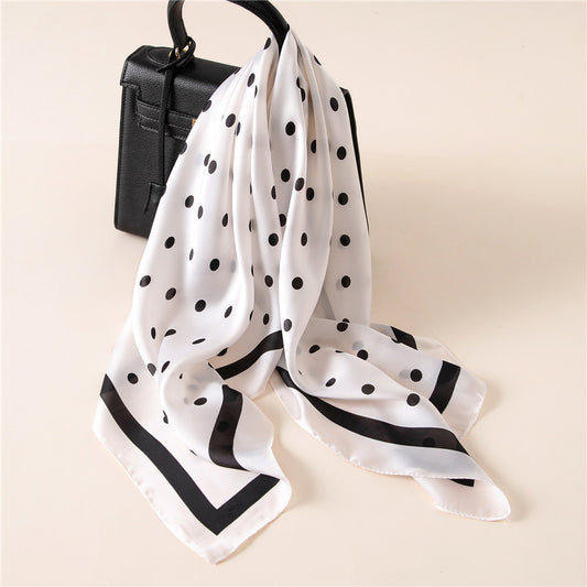 Pañuelo de Seda Satinado con Moño - Accesorio Elegante Multifuncional