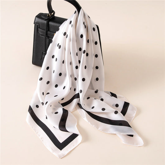 Pañuelo de Seda Satinado con Moño - Accesorio Elegante Multifuncional