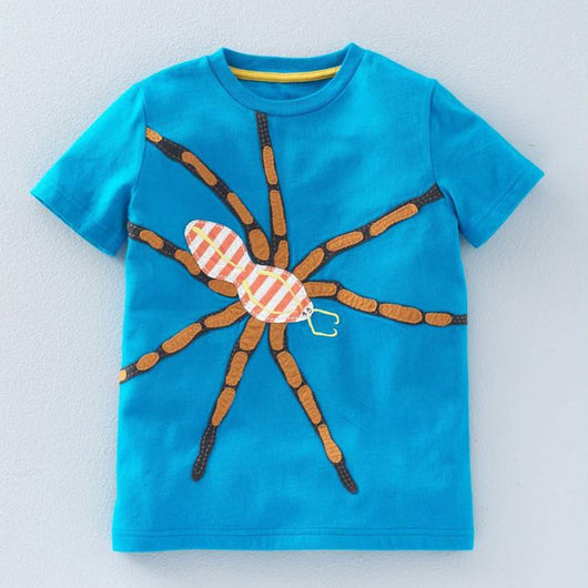 Ropa infantil de algodón puro con diseños impresos