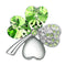 Broche Trébol de Cuatro Hojas con Diamantes