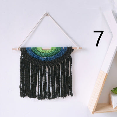 Tapiz Tejido a Mano en Algodón con Borlas Decorativas - Image 26
