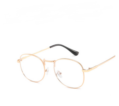 Gafas Retro Espejo Azul con Marco Redondo Decorativo - Image 7