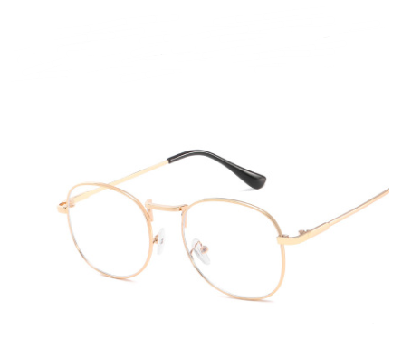 Gafas Retro Espejo Azul con Marco Redondo Decorativo - Image 7