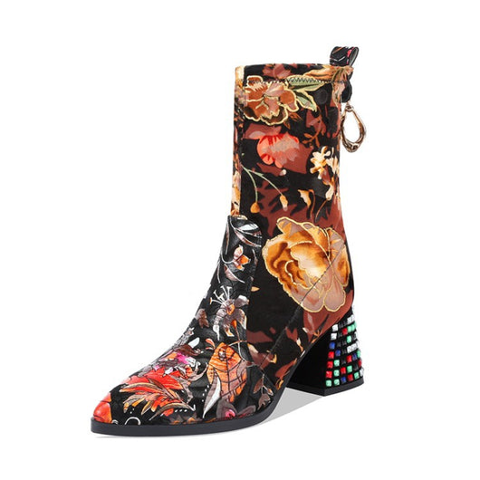 Botas Cortas Étnicas Bordadas - Image 15