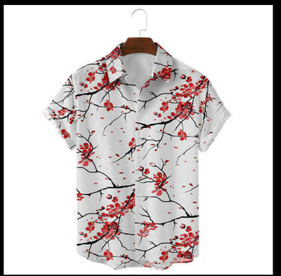 Camisa de Cuello Solapa con Estampado Digital para Hombre - Image 12