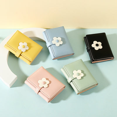 Monedero Floral Compacto - Billetera Pequeña con Diseño Flores - Image 3