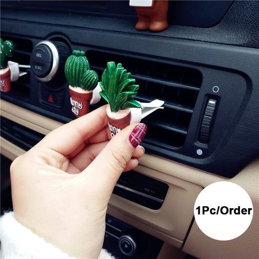 Ambientador de Auto con Clip para Ventilación - Diseño Decorativo de Plantas - Image 3