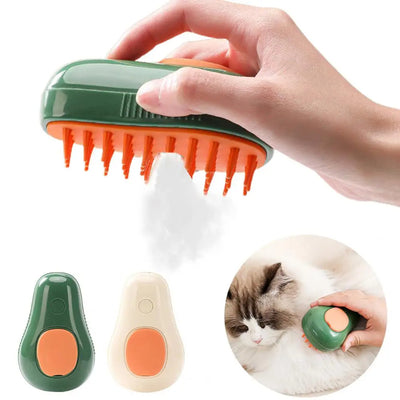 Cepillo de Baño con Vapor para Gatos y Perros - Masaje Automático con Autolimpieza