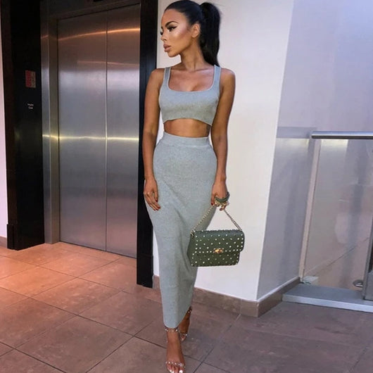 Conjunto de Crop Top Tejido Ligero para Verano - Image 24