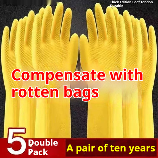 Guantes de Látex Reforzados para Lavar Platos y Trabajo