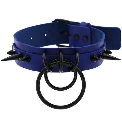 Collar Choker Punk con Remaches y Hebilla - Unisex Negro - Image 23