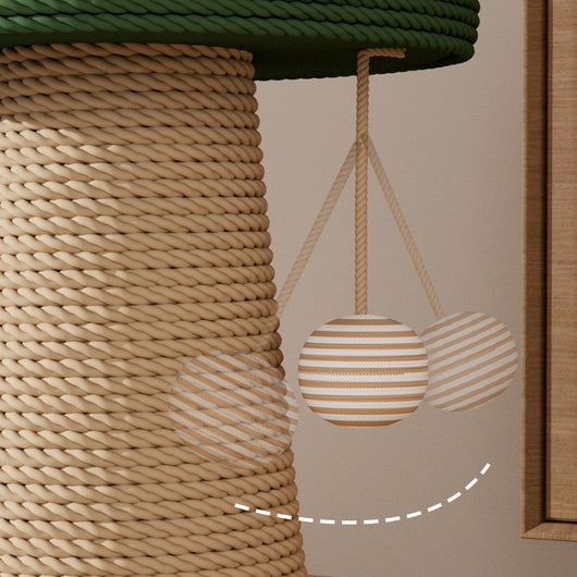 Rascador de Sisal Tipo Hongo para Gatos - Tabla Resistente sin Pelusa - Image 4