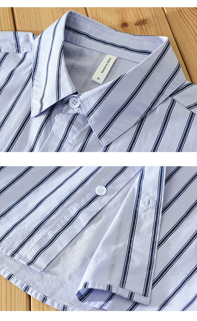 Camisa Casual de Cuadros con Cuello Cuadrado - Blusa Suelta de Algodón Puro - Image 11