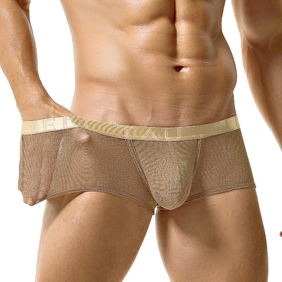 Bóxers para Hombre de Malla Sexy Cintura Baja y Diseño U Convexo - Image 4