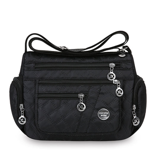 Bolso de Hombro Acolchado con Bordado y Almacenamiento de Tres Capas - Image 14