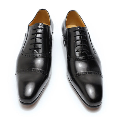 Zapatos de Negocios Artesanales de Tres Secciones para Hombre - Image 17